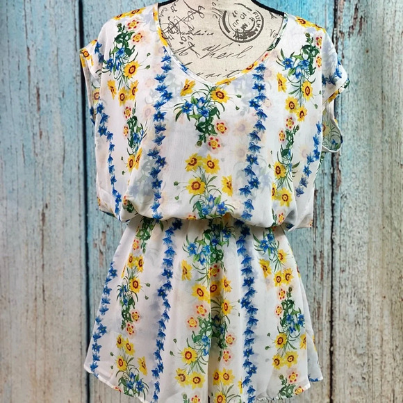 SHOW ME YOUR MUMU Rowdy Dandy Daisy Stripe Romper - Picture 13 of 13